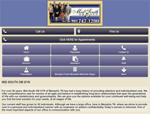 Tablet Screenshot of midsouthobgyn.com